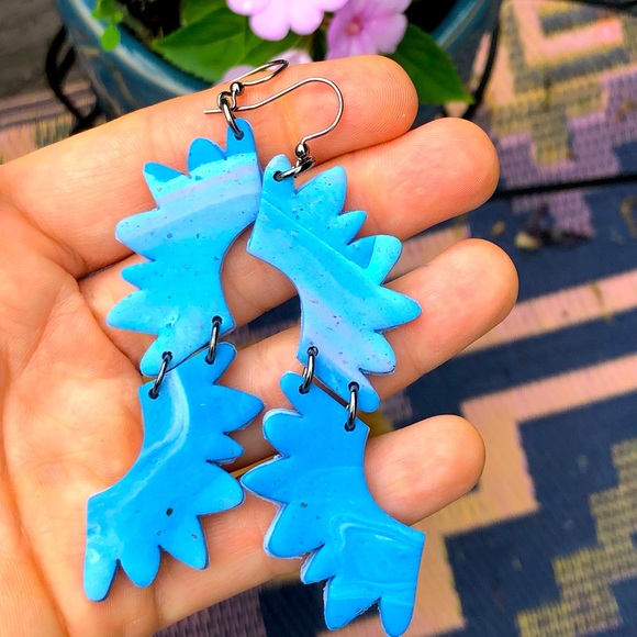 Handmade Polymer Clay Earrings - Picture 4 of 5